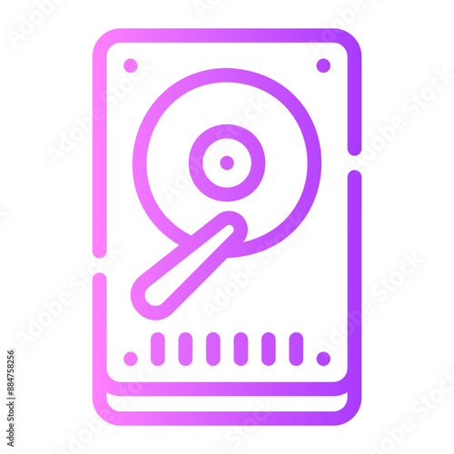 hdd Line Gradient Icon
