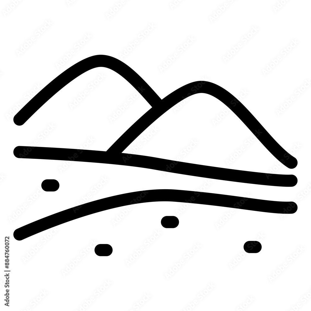 Naklejka premium desert icon 