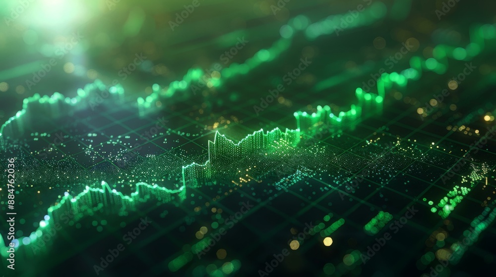 Emerald Ascent: Stock Market's Luminous Rise Emerald Ascent: Stock Market's Luminous Rise