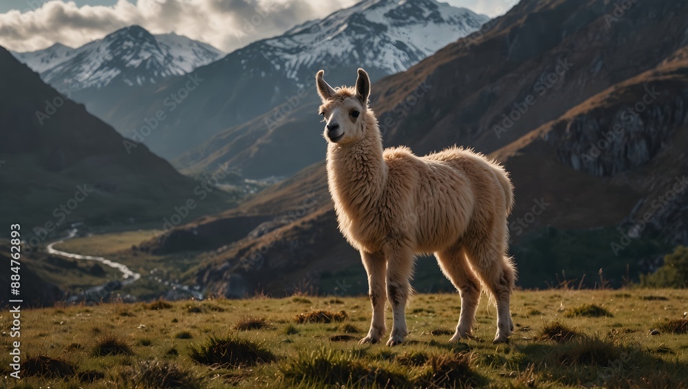 A poem describing the majestic presence of a llama in a serene mountain landscape ai_generated A poem describing the majestic presence of a llama in a serene mountain landscape ai_generated