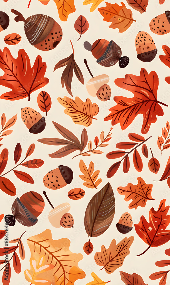 Obraz premium cartoon 2d illustrator doodle pattern, cute pattern in graphic seamless pattern