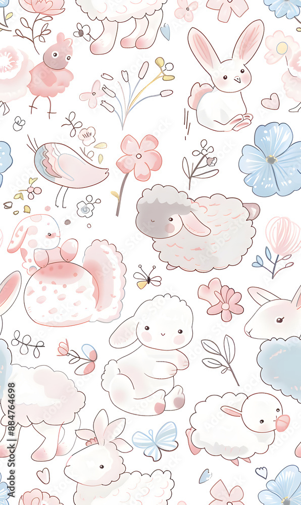 cartoon 2d illustrator doodle pattern, cute pattern in graphic seamless pattern cartoon 2d illustrator doodle pattern, cute pattern in graphic seamless pattern