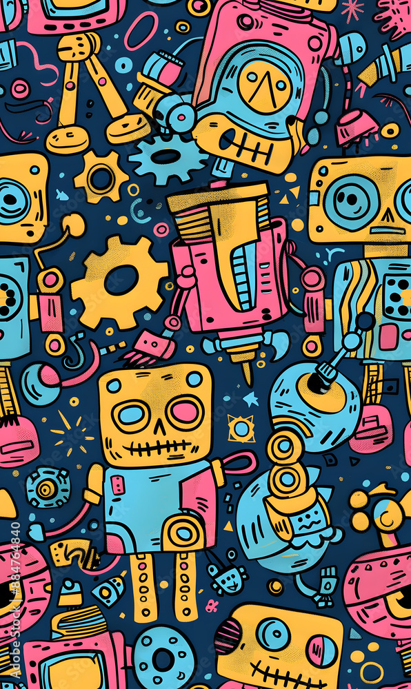 cartoon 2d illustrator doodle pattern, cute pattern in graphic seamless pattern cartoon 2d illustrator doodle pattern, cute pattern in graphic seamless pattern