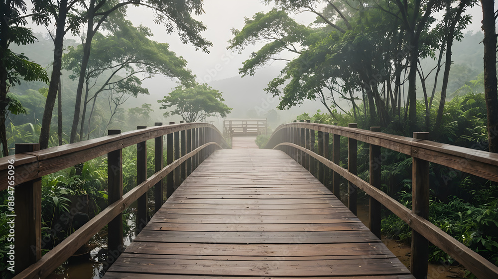 boardwalk in the forest boardwalk in the forest