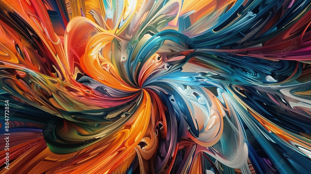 Symphony of Vibrant Forms: Abstract Expression Unleashed Symphony of Vibrant Forms: Abstract Expression Unleashed