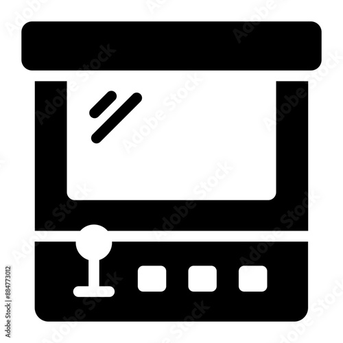 Arcade machine icon with a classic retro gaming style.