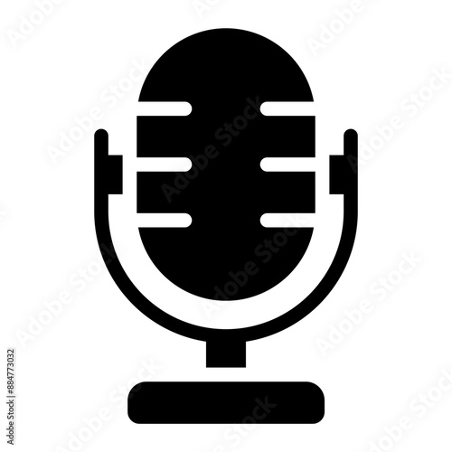 Retro voice recorder icon representing vintage audio recording equipment.