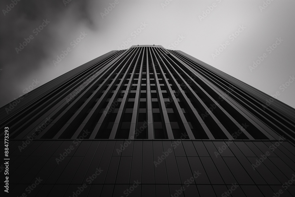 Minimalist concrete building with sharp lines and large glass windows, emphasizing simplicity and modern architectural design. Minimalist concrete building with sharp lines and large glass windows, emphasizing simplicity and modern architectural design.