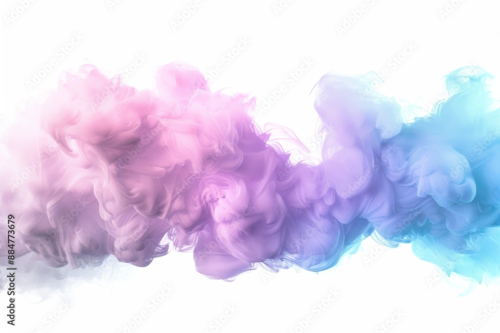 Vibrant Pink Party Fog and Isolated Colorful Smoke in Blue, Cyan, Purple, and Light Green Hues Creating Dynamic 3D Cloud Graphics on a White Background Vibrant Pink Party Fog and Isolated Colorful Smoke in Blue, Cyan, Purple, and Light Green Hues Creating Dynamic 3D Cloud Graphics on a White Background
