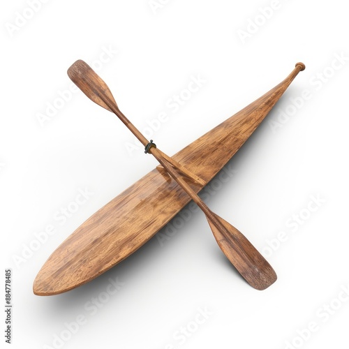 Wooden Paddle and Board photo