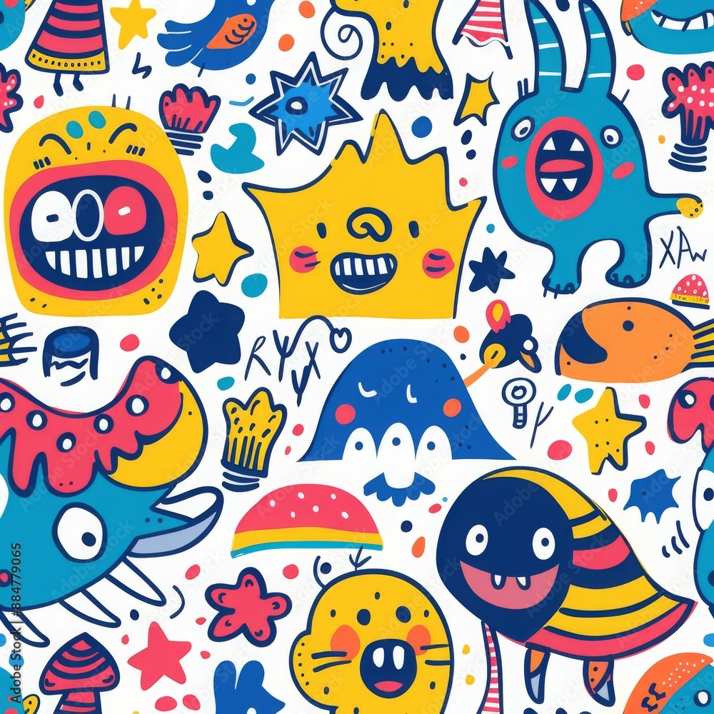 Abstract Monster Mash Party Abstract Monster Mash Party