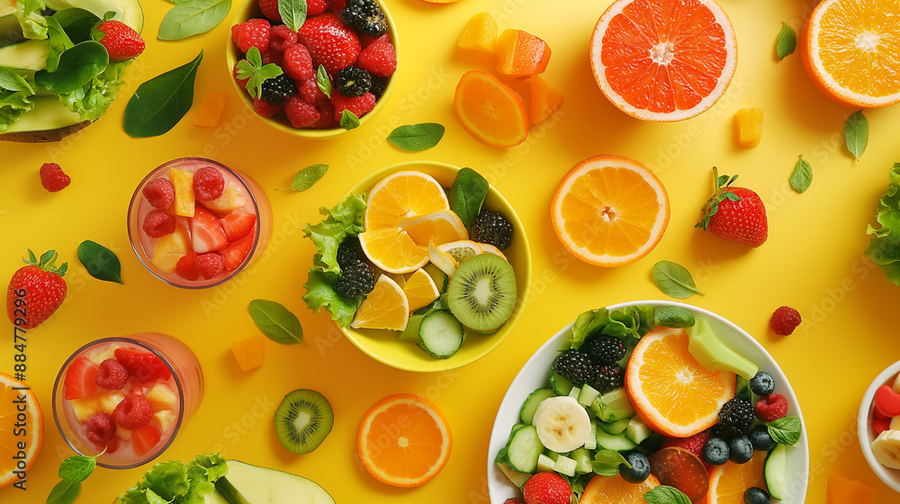 Healthy Eating Promotion Images of colorful, nutritious meals, smoothies, and fresh produce, emphasizing healthy eating habits and lifestyle Healthy Eating Promotion Images of colorful, nutritious meals, smoothies, and fresh produce, emphasizing healthy eating habits and lifestyle