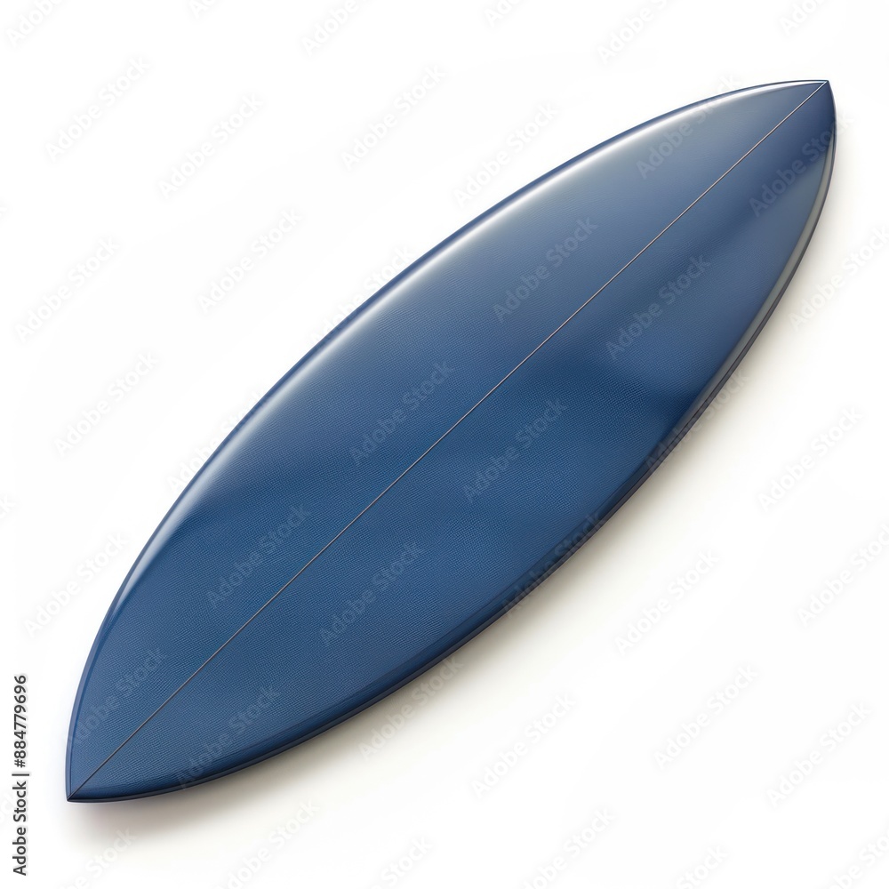 Blue Surfboard Isolated on White Background Blue Surfboard Isolated on White Background