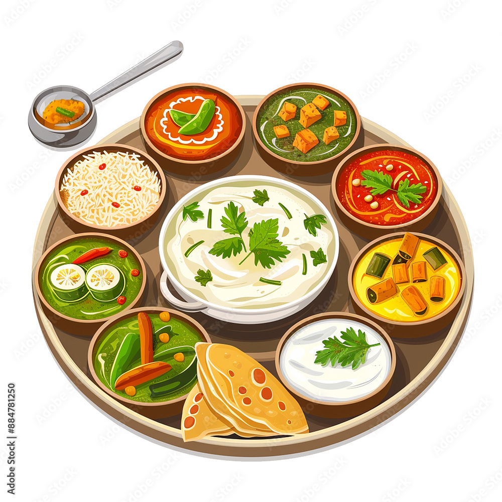 Vegitable thai food isolated on transparent background
Vegitable thai food isolated on transparent background