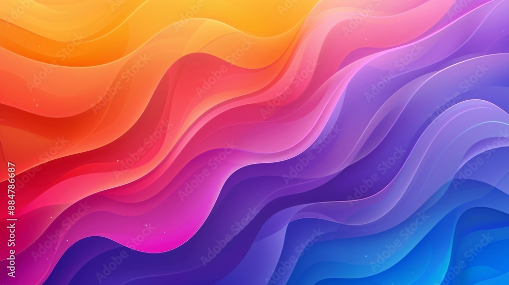 Abstract Gradient Waves Background Abstract Gradient Waves Background