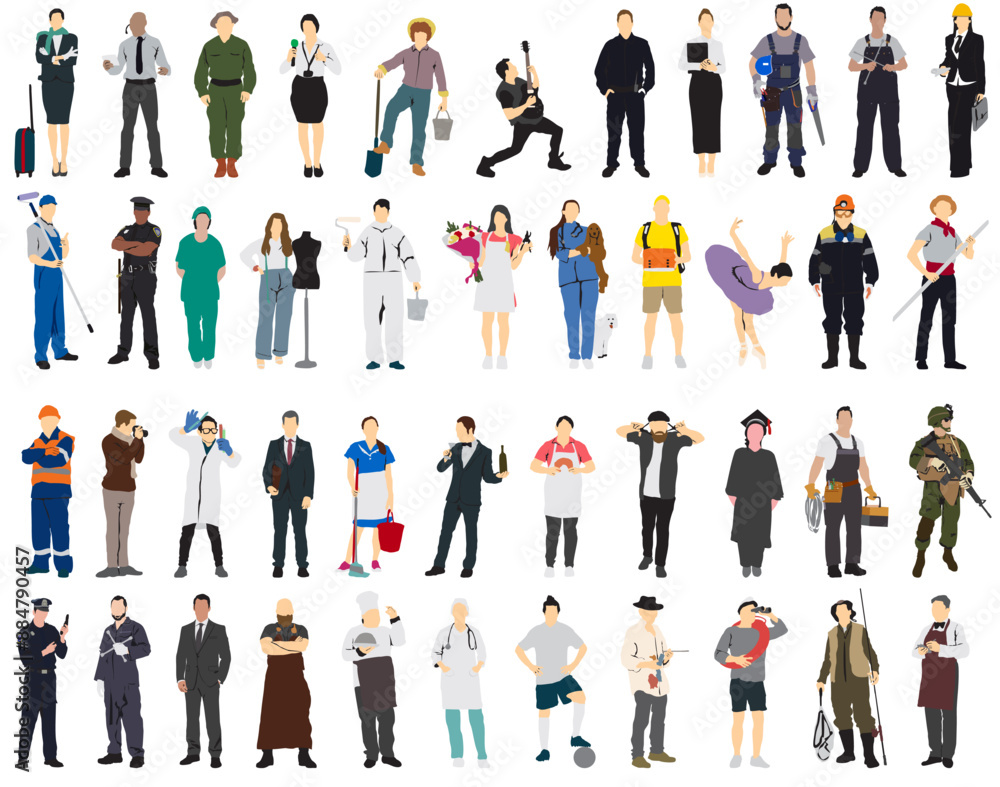 different people profession occupation set huge collection different people profession occupation set huge collection