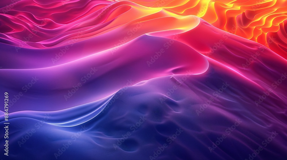 Fototapeta premium Abstract Colorful Gradient Landscape