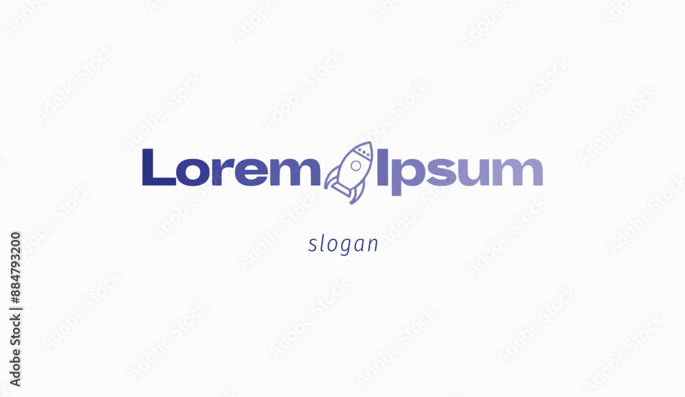 Logo design simple typography rocket design technology Logo design simple typography rocket design technology
