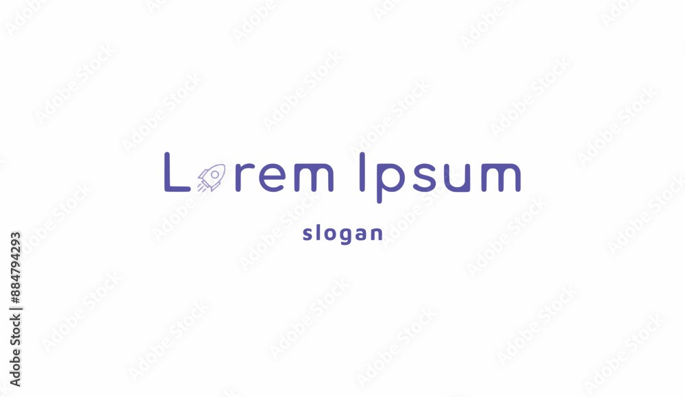 Logo design typography rocket illustration design technology Logo design typography rocket illustration design technology