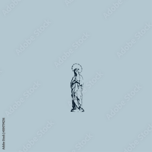 THESE HIGH QUALITY MOTHER MARIA VECTOR FOR USING VARIOUS TYPES OF DESIGN WORKS LIKE T-SHIRT, LOGO, TATTOO AND HOME WALL DESIGN

