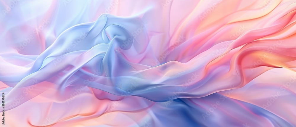 Obraz premium Pastel Gradient Flowing Abstract Background