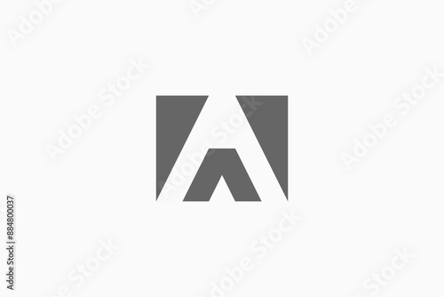 Free Download Illustration vector graphic of letter A square. Good for logo - GFXLoad