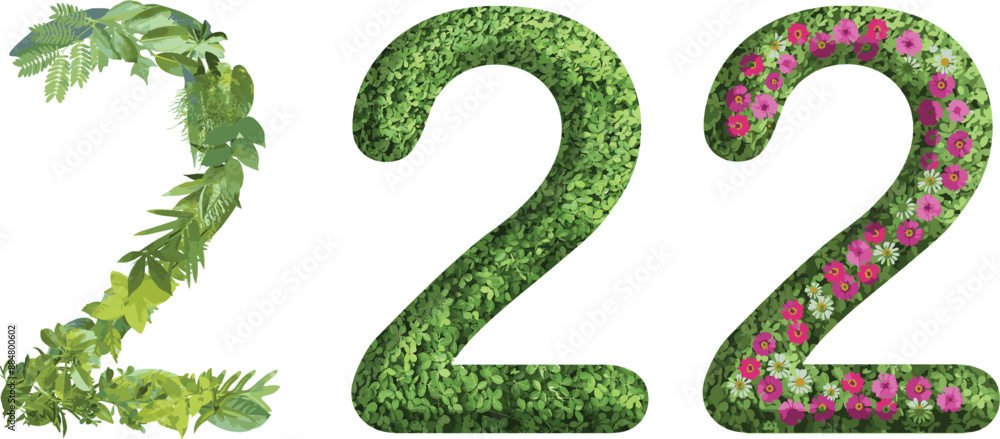 2, design made from green grass, leaves and flower, .suitable for birthday, anniversary and memorial day templates, go green concept 2, design made from green grass, leaves and flower, .suitable for birthday, anniversary and memorial day templates, go green concept