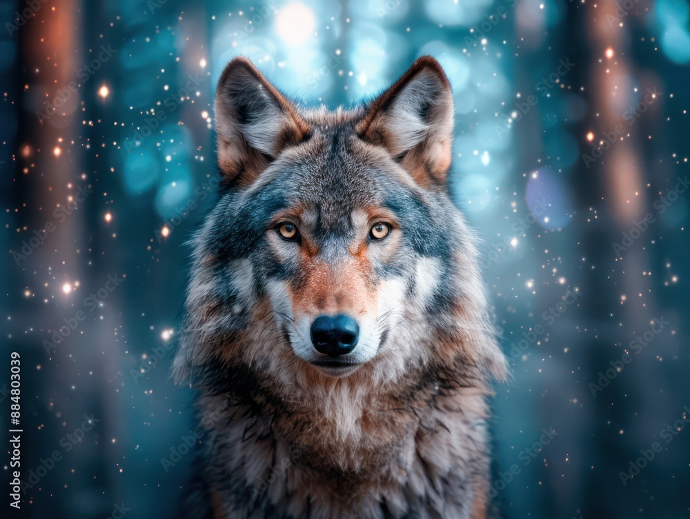 Wolf in the Wilderness A Majestic Creature Under a Starry Night Sky, Beast Under the Night Sky, Naturally Wild, Wildlife Photography Wolf in the Wilderness A Majestic Creature Under a Starry Night Sky, Beast Under the Night Sky, Naturally Wild, Wildlife Photography