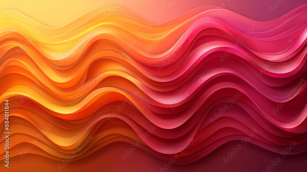 Abstract Wave Pattern in Red, Orange, and Yellow Abstract Wave Pattern in Red, Orange, and Yellow