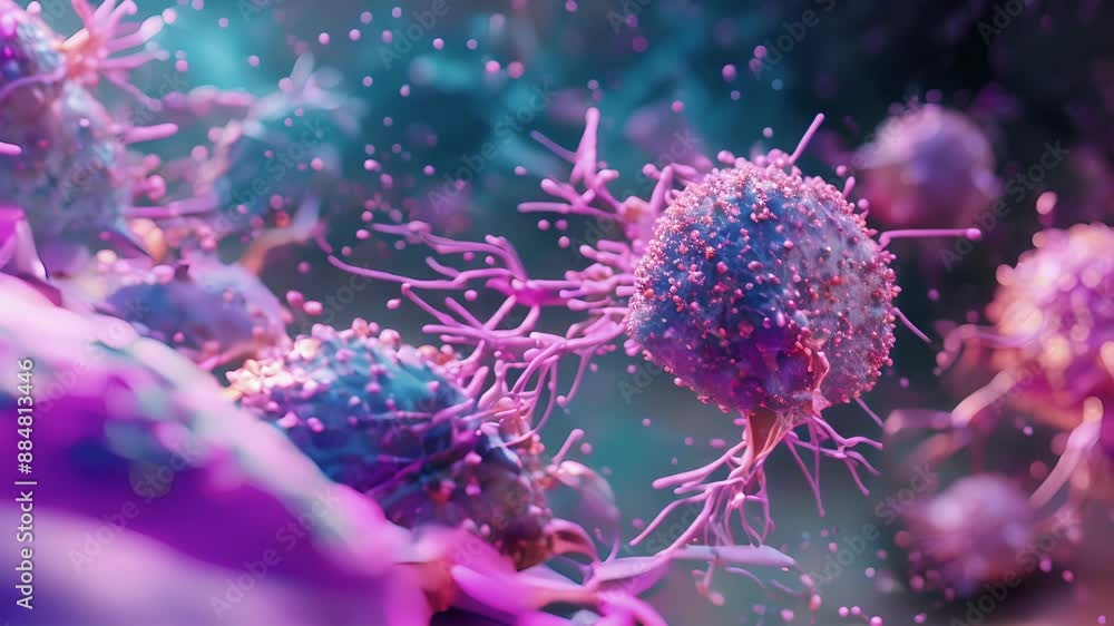Even at a microscopic scale the dynamic nature of the immune response ...