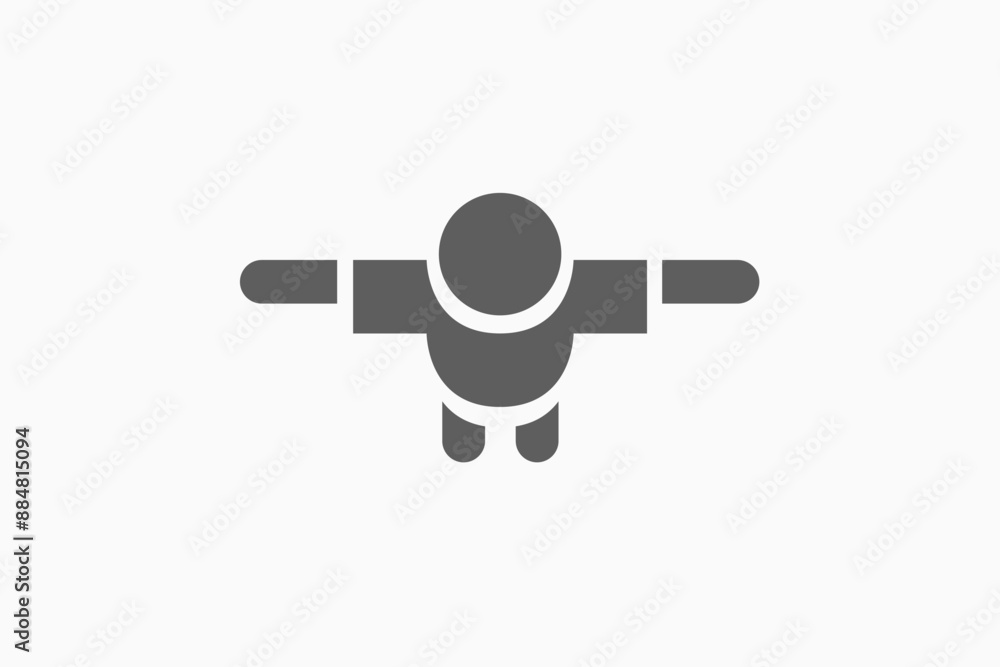 Illustration vector graphic of man silhouette. Good for logo Illustration vector graphic of man silhouette. Good for logo