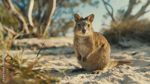 A marsupial found on some islands off the coast of Western Australia, famous for its friendly and photogenic natu