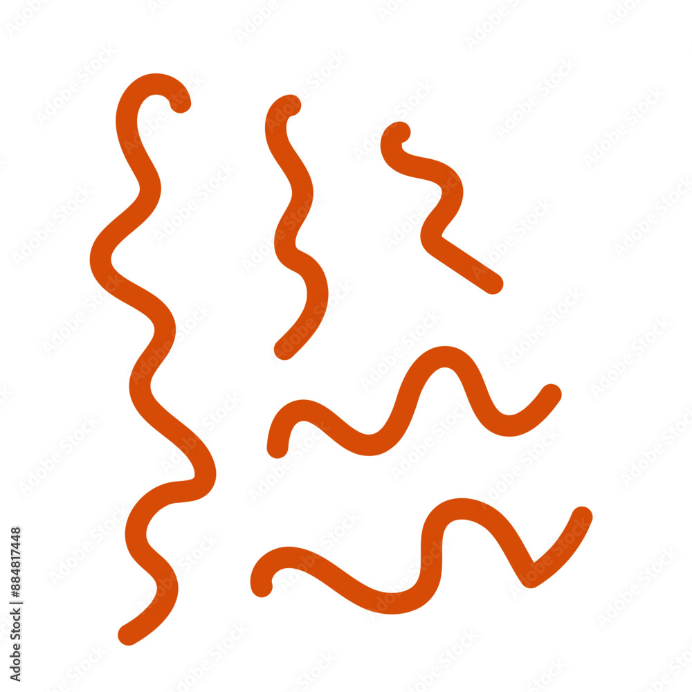 Brown neutral squiggly lines vectors Brown neutral squiggly lines vectors