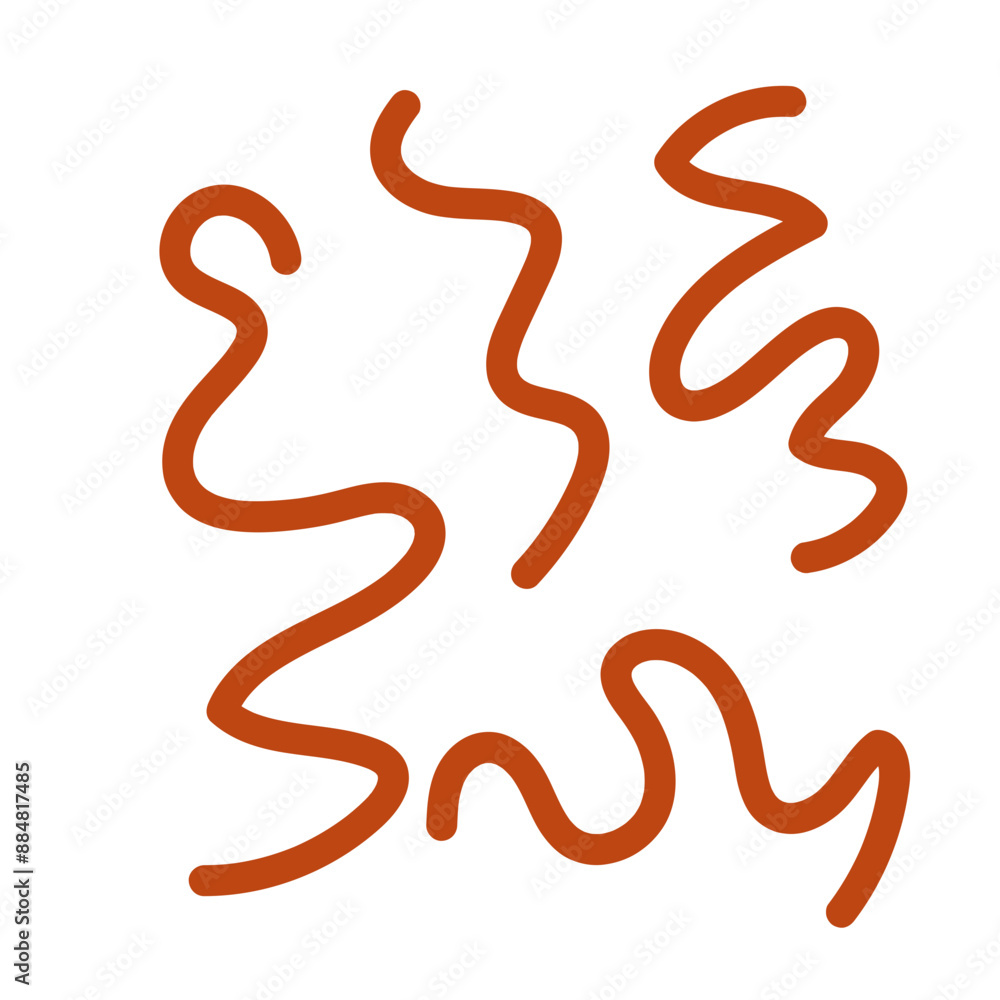 Brown neutral squiggly lines vectors Brown neutral squiggly lines vectors