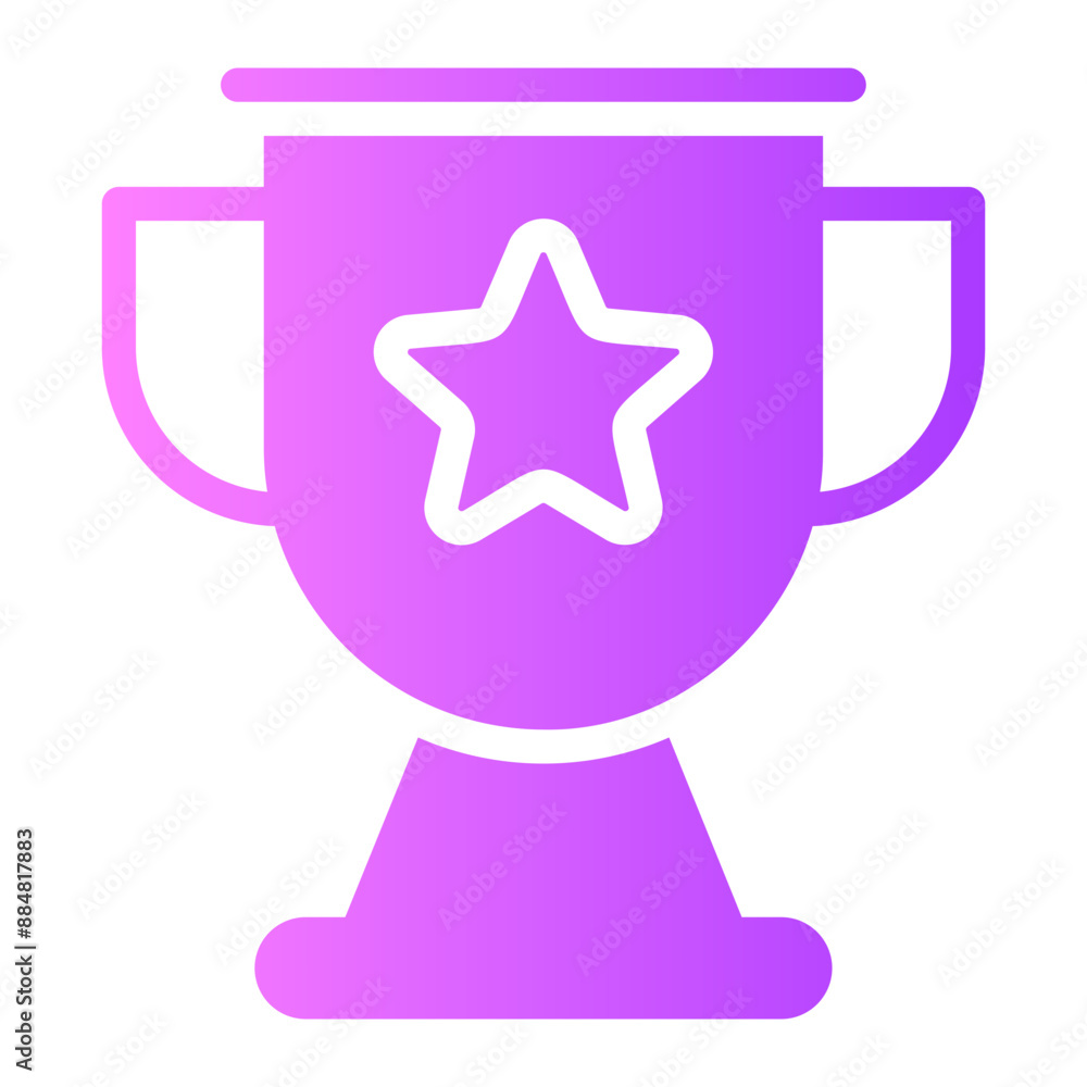 trophy gradient icon trophy gradient icon