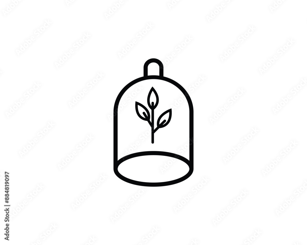 Obraz premium Save nature icon vector symbol design illustration