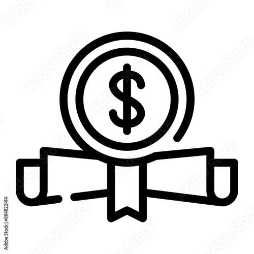 scholarship line icon