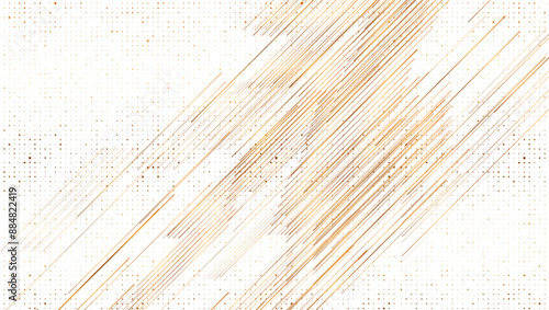 Concept abstract white background with golden lines and dots. Geometric luxury vector design