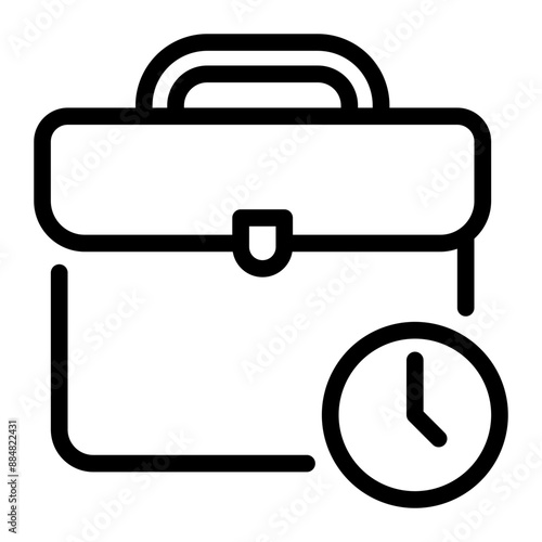 suitcase line icon