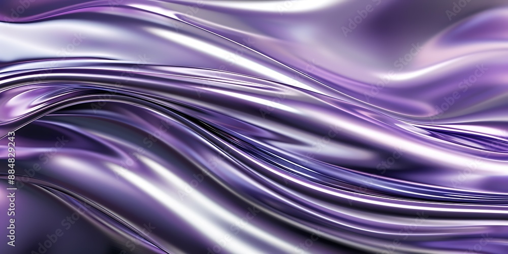 Purple Chrome Waves On Light Purple Chrome Waves On Light