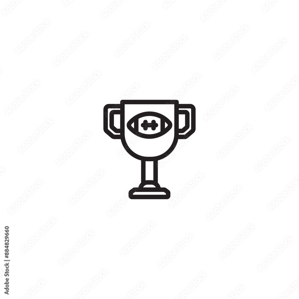 Gold cup machine icon. Award success team icon flat style. Trophy rugby champion football icon. Editable icon. Gold cup machine icon. Award success team icon flat style. Trophy rugby champion football icon. Editable icon.