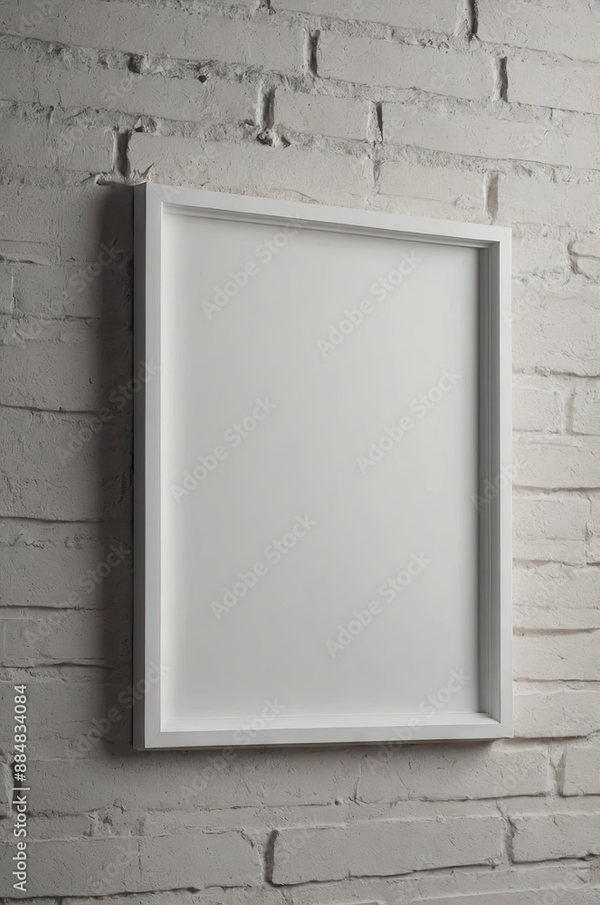 mockup of a blank white sign with a white plaster wall background. mockup of a blank white sign with a white plaster wall background.