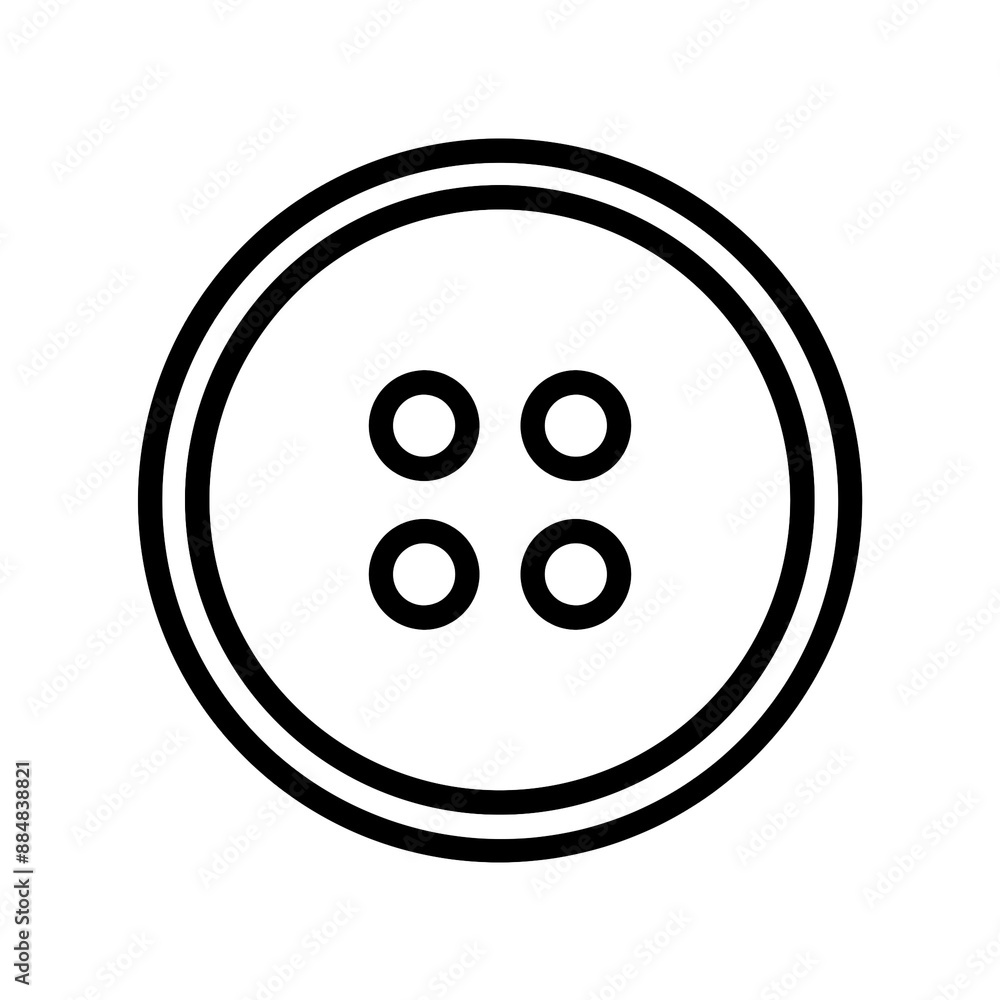Clothing button icon with simple and modern design Clothing button icon with simple and modern design
