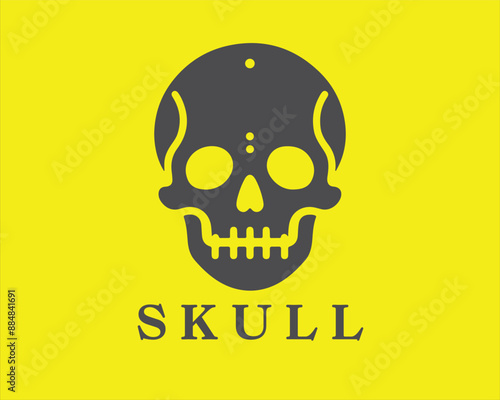 Skull Logo Design Vector Template. Skull Head Vector 