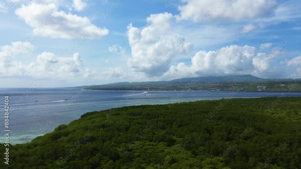 Aerial view of Mangrove forest in Jungutbatu, Nusa Lembongan, Bali, Indonesia Aerial view of Mangrove forest in Jungutbatu, Nusa Lembongan, Bali, Indonesia