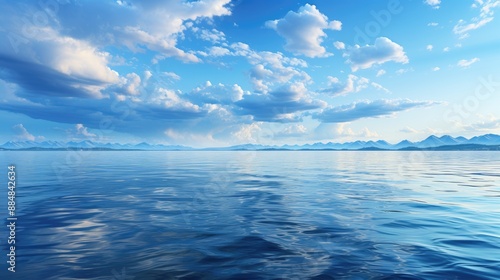 clouds over the sea HD 8K wallpaper Stock Photographic Image 