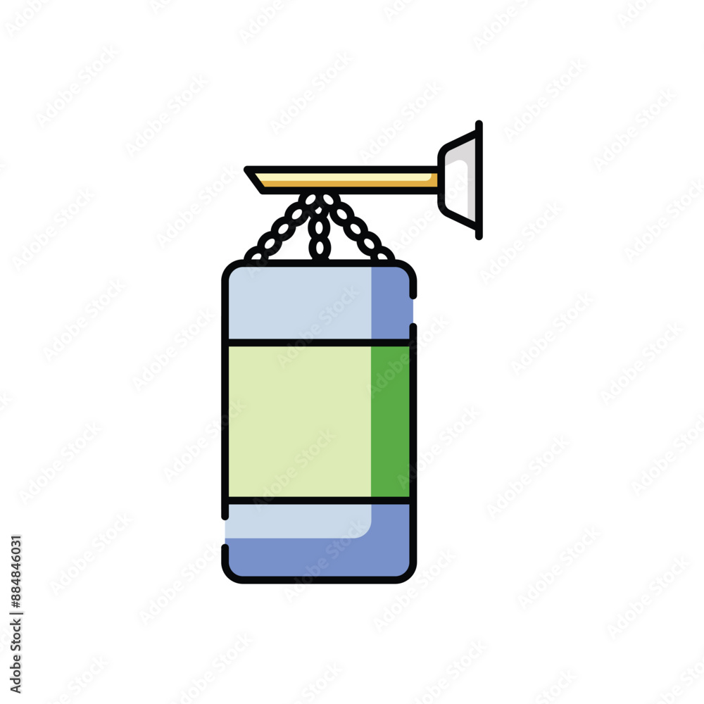 Punching Bag vector icon Punching Bag vector icon