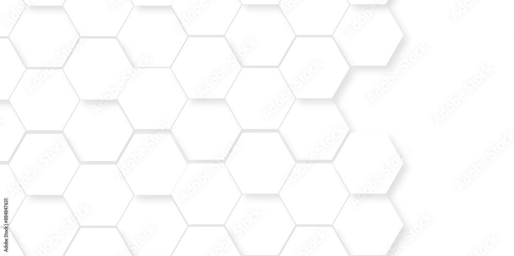 Abstract hexagonal futuristic geometric backdrop White background and embossed hexagon , honeycomb white hexagon concept design abstract technology background vector background, or wallpaper. Abstract hexagonal futuristic geometric backdrop White background and embossed hexagon , honeycomb white hexagon concept design abstract technology background vector background, or wallpaper.