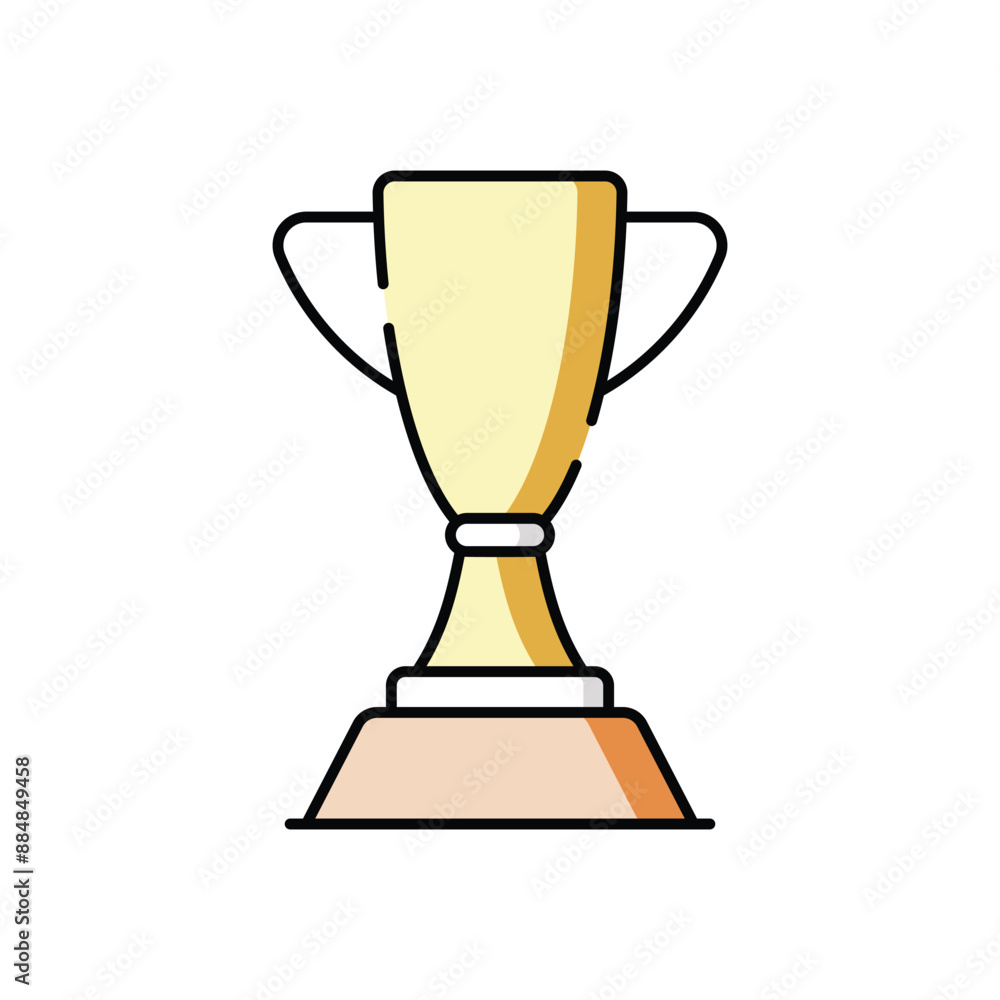 Boxing Trophy vector icon Boxing Trophy vector icon