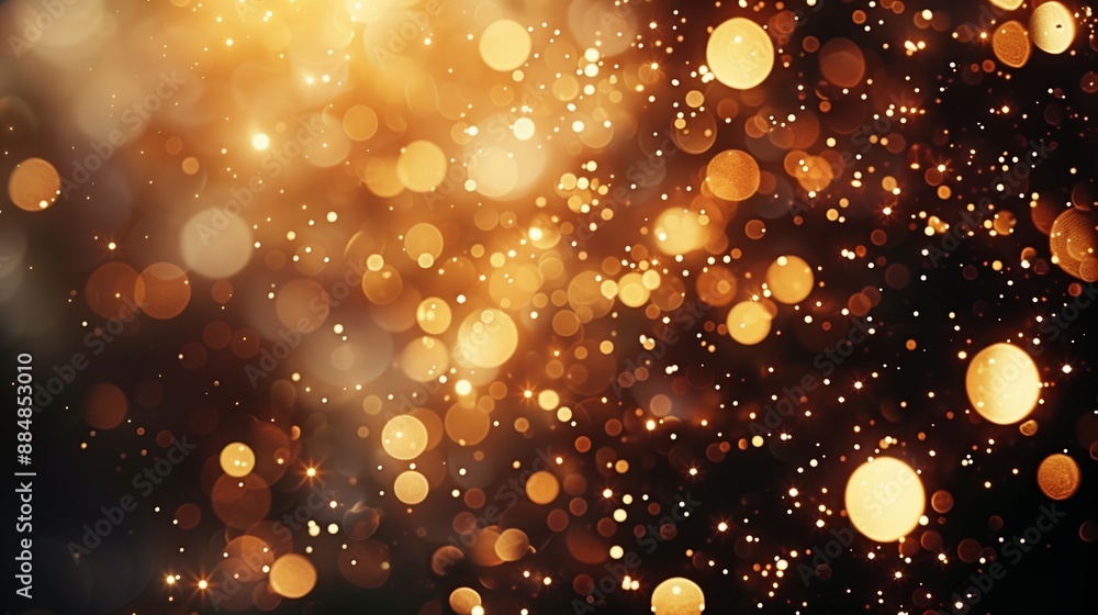 Golden bokeh lights create a warm and magical ambiance, perfect for festive occasions and holiday decorations. Ideal for backgrounds and celebratory themes. Golden bokeh lights create a warm and magical ambiance, perfect for festive occasions and holiday decorations. Ideal for backgrounds and celebratory themes.